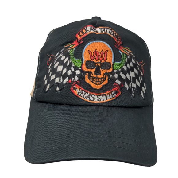 Kick Ass Tattooing Vegas Style Snapback Trucker Hat Multicolor OS Mesh Back - Picture 1 of 7